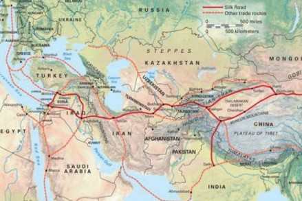 Map of Silk Road